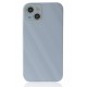 Newface iPhone 14 Plus Kılıf Glass Kapak - Sky Blue