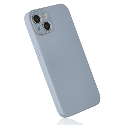 Newface iPhone 14 Plus Kılıf Glass Kapak - Sky Blue Newface iPhone 14 Plus Kılıf Glass Kapak - Sky Blue