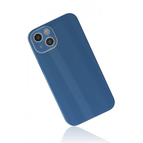 Newface iPhone 14 Plus Kılıf Glass Kapak - Mavi Newface iPhone 14 Plus Kılıf Glass Kapak - Mavi