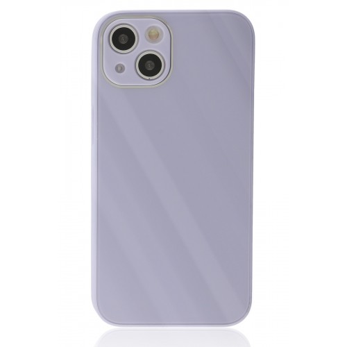 Newface iPhone 14 Plus Kılıf Glass Kapak - Lila Newface iPhone 14 Plus Kılıf Glass Kapak - Lila