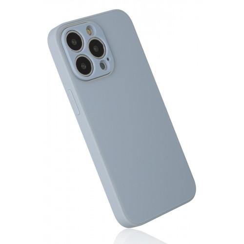 Newface iPhone 14 Pro Max Kılıf Glass Kapak - Sky Blue Newface iPhone 14 Pro Max Kılıf Glass Kapak - Sky Blue