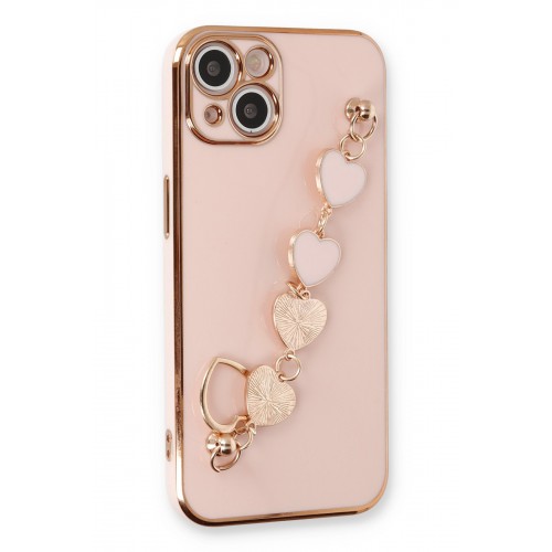 Newface iPhone 14 Plus Kılıf Esila Silikon - Pudra Newface iPhone 14 Plus Kılıf Esila Silikon - Pudra
