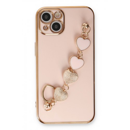 Newface iPhone 14 Plus Kılıf Esila Silikon - Pudra Newface iPhone 14 Plus Kılıf Esila Silikon - Pudra