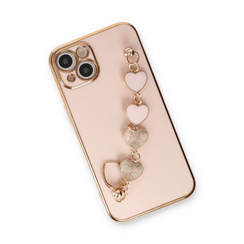 Newface iPhone 14 Plus Kılıf Esila Silikon - Pudra Newface iPhone 14 Plus Kılıf Esila Silikon - Pudra