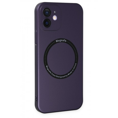 Newface iPhone 12 Kılıf Jack Magneticsafe Lens Silikon - Mor Newface iPhone 12 Kılıf Jack Magneticsafe Lens Silikon - Mor