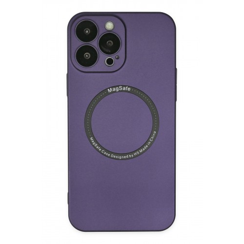 Newface iPhone 14 Pro Kılıf Jack Magneticsafe Lens Silikon - Mor Newface iPhone 14 Pro Kılıf Jack Magneticsafe Lens Silikon - Mor