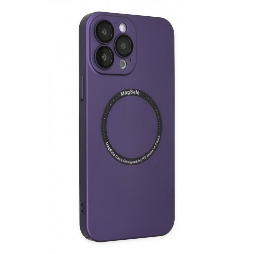 Newface iPhone 14 Pro Kılıf Jack Magneticsafe Lens Silikon - Mor Newface iPhone 14 Pro Kılıf Jack Magneticsafe Lens Silikon - Mor