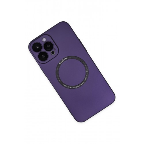 Newface iPhone 14 Pro Kılıf Jack Magneticsafe Lens Silikon - Mor Newface iPhone 14 Pro Kılıf Jack Magneticsafe Lens Silikon - Mor