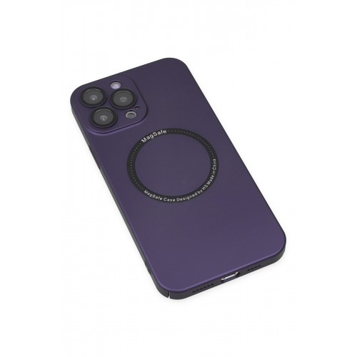 Newface iPhone 14 Pro Kılıf Jack Magneticsafe Lens Silikon - Mor Newface iPhone 14 Pro Kılıf Jack Magneticsafe Lens Silikon - Mor