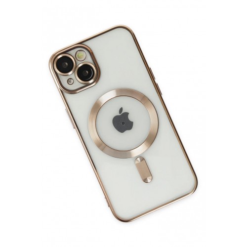 Newface iPhone 14 Kılıf Kross Magneticsafe Kapak - Gold Newface iPhone 14 Kılıf Kross Magneticsafe Kapak - Gold