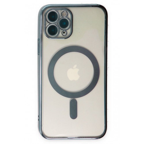Newface iPhone 11 Pro Max Kılıf Magneticsafe Lazer Silikon - Sierra Blue Newface iPhone 11 Pro Max Kılıf Magneticsafe Lazer Silikon - Sierra Blue