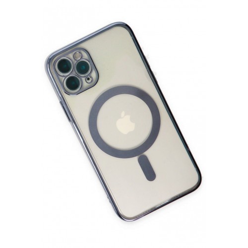 Newface iPhone 11 Pro Max Kılıf Magneticsafe Lazer Silikon - Sierra Blue Newface iPhone 11 Pro Max Kılıf Magneticsafe Lazer Silikon - Sierra Blue