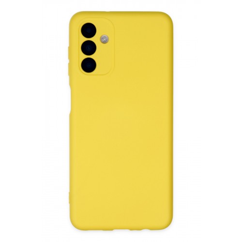 Newface Samsung Galaxy A04S Kılıf Nano içi Kadife Silikon - Sarı Newface Samsung Galaxy A04S Kılıf Nano içi Kadife Silikon - Sarı