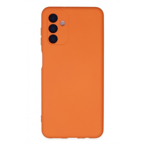 Newface Samsung Galaxy A04S Kılıf Nano içi Kadife Silikon - Turuncu Newface Samsung Galaxy A04S Kılıf Nano içi Kadife Silikon - Turuncu