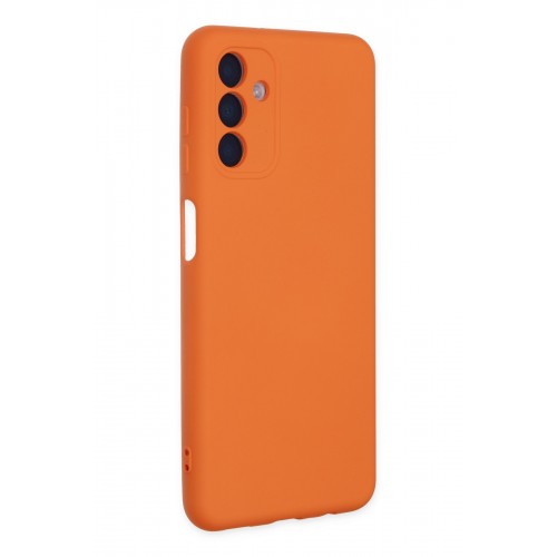 Newface Samsung Galaxy A04S Kılıf Nano içi Kadife Silikon - Turuncu Newface Samsung Galaxy A04S Kılıf Nano içi Kadife Silikon - Turuncu