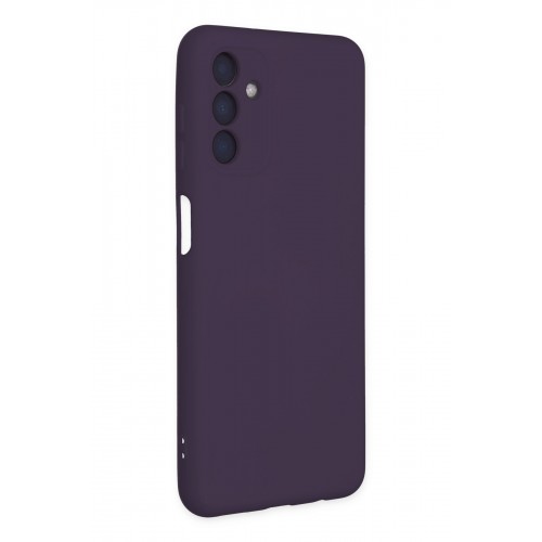 Newface Samsung Galaxy A04S Kılıf Nano içi Kadife Silikon - Mor Newface Samsung Galaxy A04S Kılıf Nano içi Kadife Silikon - Mor