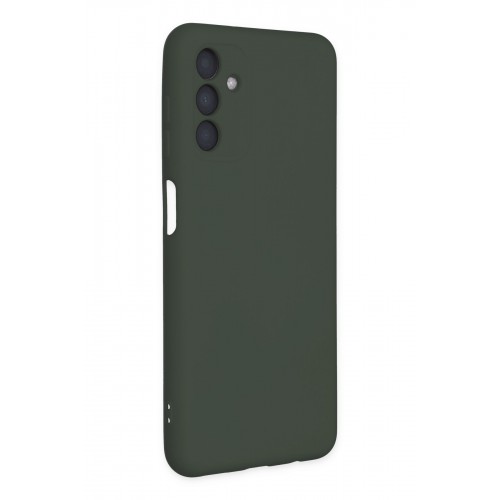 Newface Samsung Galaxy A04S Kılıf Nano içi Kadife Silikon - Koyu Yeşil Newface Samsung Galaxy A04S Kılıf Nano içi Kadife Silikon - Koyu Yeşil