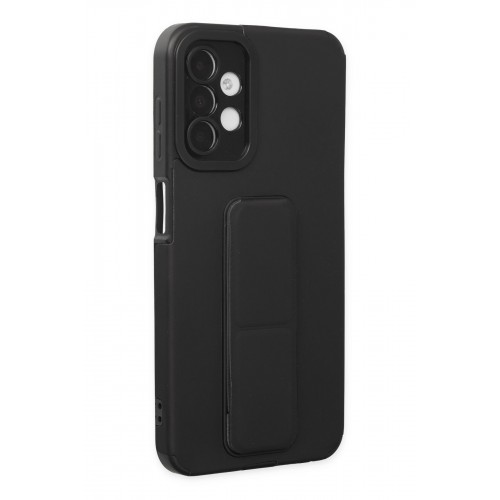 Newface Samsung Galaxy A04S Kılıf Mega Standlı Silikon - Siyah Newface Samsung Galaxy A04S Kılıf Mega Standlı Silikon - Siyah