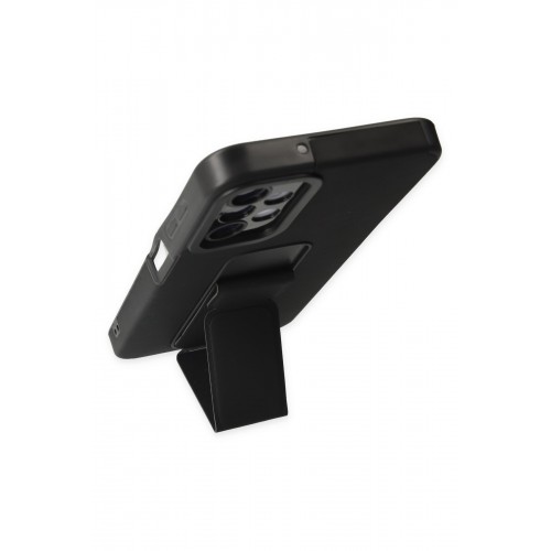 Newface Samsung Galaxy A04S Kılıf Mega Standlı Silikon - Siyah Newface Samsung Galaxy A04S Kılıf Mega Standlı Silikon - Siyah