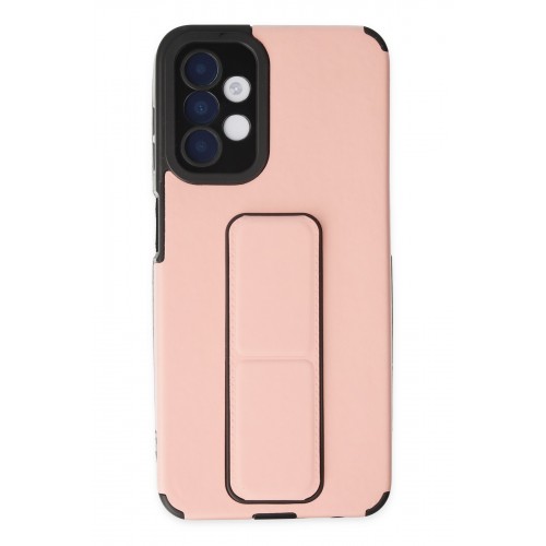 Newface Samsung Galaxy A04S Kılıf Mega Standlı Silikon - Pudra Newface Samsung Galaxy A04S Kılıf Mega Standlı Silikon - Pudra