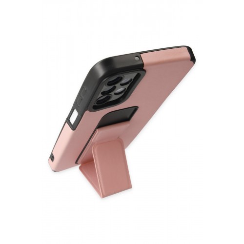Newface Samsung Galaxy A04S Kılıf Mega Standlı Silikon - Pudra Newface Samsung Galaxy A04S Kılıf Mega Standlı Silikon - Pudra