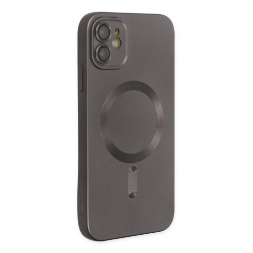 Newface iPhone 12 Kılıf Moshi Lens Magneticsafe Silikon - Füme Newface iPhone 12 Kılıf Moshi Lens Magneticsafe Silikon - Füme