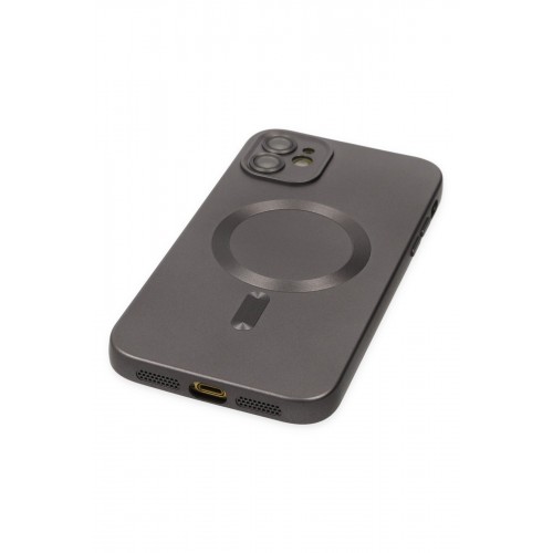 Newface iPhone 12 Kılıf Moshi Lens Magneticsafe Silikon - Füme Newface iPhone 12 Kılıf Moshi Lens Magneticsafe Silikon - Füme