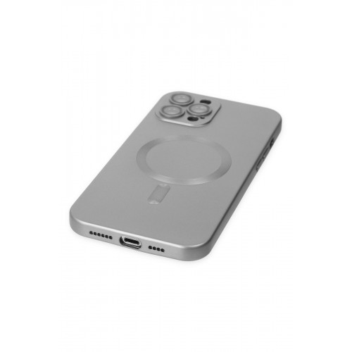 Newface iPhone 12 Pro Max Kılıf Moshi Lens Magneticsafe Silikon - Gümüş Newface iPhone 12 Pro Max Kılıf Moshi Lens Magneticsafe Silikon - Gümüş