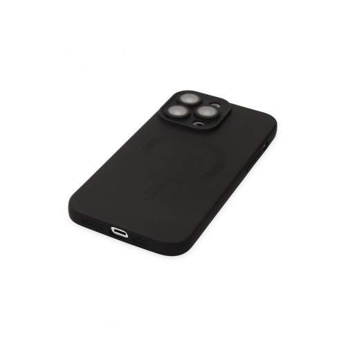 Newface iPhone 13 Pro Kılıf Moshi Lens Magneticsafe Silikon - Siyah Newface iPhone 13 Pro Kılıf Moshi Lens Magneticsafe Silikon - Siyah