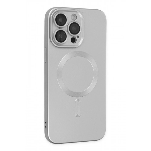 Newface iPhone 13 Pro Kılıf Moshi Lens Magneticsafe Silikon - Gümüş Newface iPhone 13 Pro Kılıf Moshi Lens Magneticsafe Silikon - Gümüş