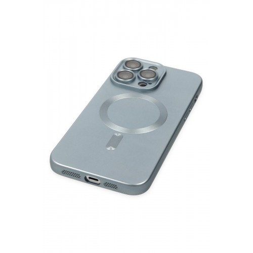 Newface iPhone 13 Pro Kılıf Moshi Lens Magneticsafe Silikon - Sierra Blue Newface iPhone 13 Pro Kılıf Moshi Lens Magneticsafe Silikon - Sierra Blue