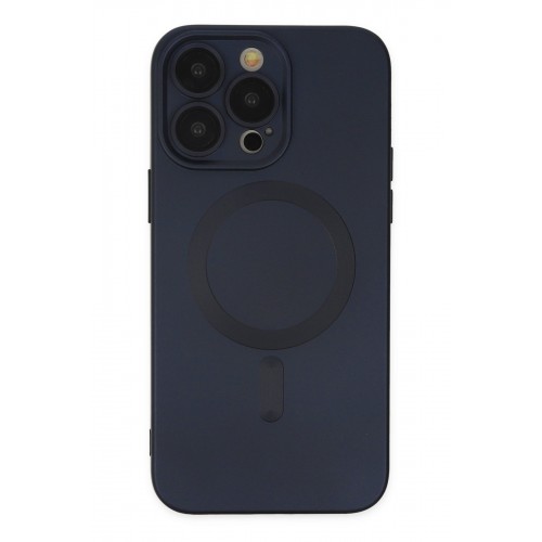 Newface iPhone 13 Pro Max Kılıf Moshi Lens Magneticsafe Silikon - Lacivert Newface iPhone 13 Pro Max Kılıf Moshi Lens Magneticsafe Silikon - Lacivert