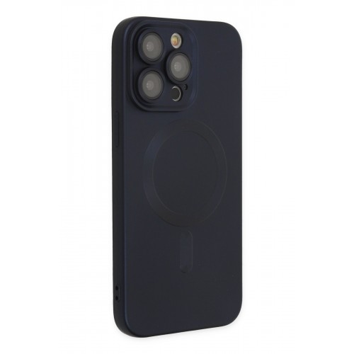 Newface iPhone 13 Pro Max Kılıf Moshi Lens Magneticsafe Silikon - Lacivert Newface iPhone 13 Pro Max Kılıf Moshi Lens Magneticsafe Silikon - Lacivert