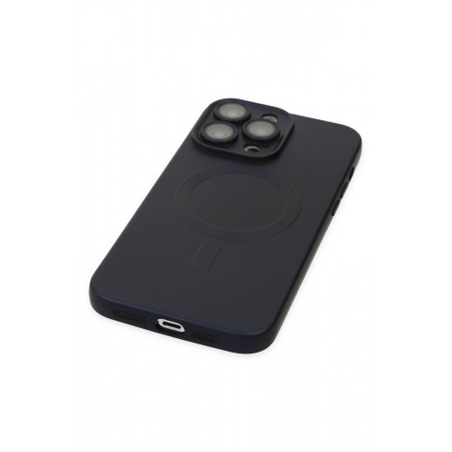 Newface iPhone 13 Pro Max Kılıf Moshi Lens Magneticsafe Silikon - Lacivert Newface iPhone 13 Pro Max Kılıf Moshi Lens Magneticsafe Silikon - Lacivert