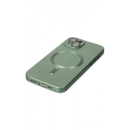 Newface iPhone 14 Plus Kılıf Moshi Lens Magneticsafe Silikon - Yeşil Newface iPhone 14 Plus Kılıf Moshi Lens Magneticsafe Silikon - Yeşil