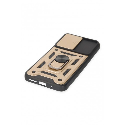 Newface Xiaomi Redmi 10 Kılıf Pars Lens Yüzüklü Silikon - Gold Newface Xiaomi Redmi 10 Kılıf Pars Lens Yüzüklü Silikon - Gold