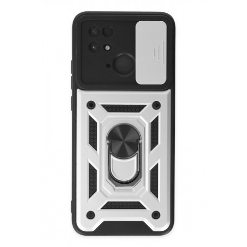 Newface Xiaomi Redmi 10C Kılıf Pars Lens Yüzüklü Silikon - Gümüş Newface Xiaomi Redmi 10C Kılıf Pars Lens Yüzüklü Silikon - Gümüş