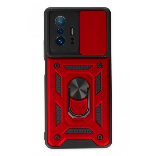 Newface Xiaomi Mi 11T Pro Kılıf Pars Lens Yüzüklü Silikon - Kırmızı Newface Xiaomi Mi 11T Pro Kılıf Pars Lens Yüzüklü Silikon - Kırmızı