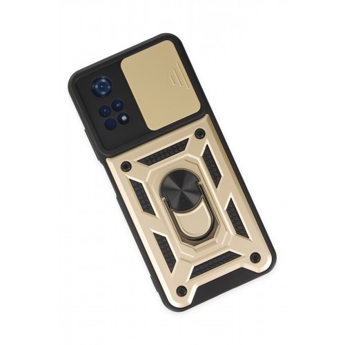 Newface Xiaomi Poco M4 Pro 4G Kılıf Pars Lens Yüzüklü Silikon - Gold Newface Xiaomi Poco M4 Pro 4G Kılıf Pars Lens Yüzüklü Silikon - Gold