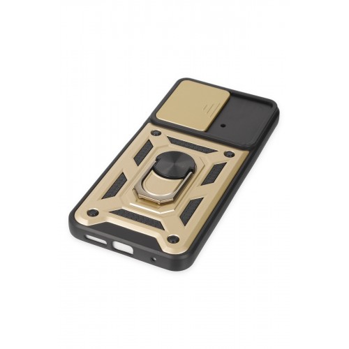 Newface Xiaomi Poco M4 Pro 4G Kılıf Pars Lens Yüzüklü Silikon - Gold Newface Xiaomi Poco M4 Pro 4G Kılıf Pars Lens Yüzüklü Silikon - Gold