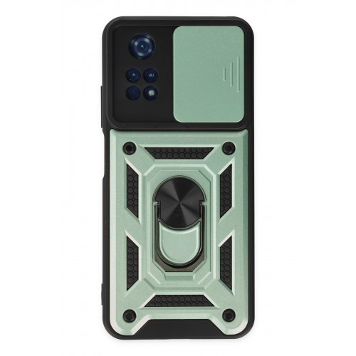 Newface Xiaomi Poco M4 Pro 4G Kılıf Pars Lens Yüzüklü Silikon - Yeşil Newface Xiaomi Poco M4 Pro 4G Kılıf Pars Lens Yüzüklü Silikon - Yeşil