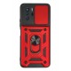 Newface Xiaomi Poco X3 GT Kılıf Pars Lens Yüzüklü Silikon - Kırmızı Newface Xiaomi Poco X3 GT Kılıf Pars Lens Yüzüklü Silikon - Kırmızı