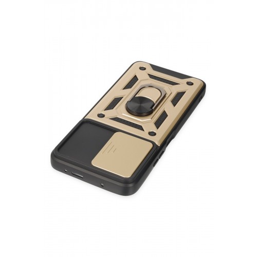 Newface Xiaomi Poco X3 GT Kılıf Pars Lens Yüzüklü Silikon - Gold Newface Xiaomi Poco X3 GT Kılıf Pars Lens Yüzüklü Silikon - Gold