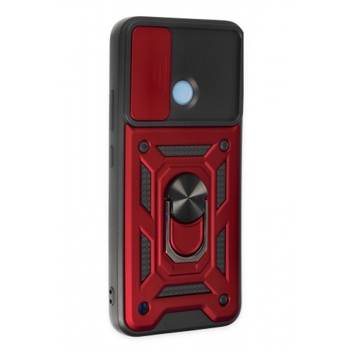 Newface Realme C25Y Kılıf Pars Lens Yüzüklü Silikon - Kırmızı Newface Realme C25Y Kılıf Pars Lens Yüzüklü Silikon - Kırmızı