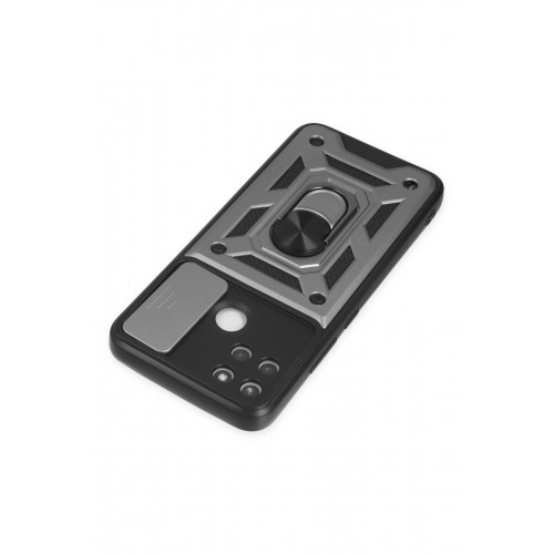 Newface Realme C21Y Kılıf Pars Lens Yüzüklü Silikon - Gümüş Newface Realme C21Y Kılıf Pars Lens Yüzüklü Silikon - Gümüş
