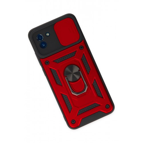 Newface Samsung Galaxy A03 Kılıf Pars Lens Yüzüklü Silikon - Kırmızı Newface Samsung Galaxy A03 Kılıf Pars Lens Yüzüklü Silikon - Kırmızı