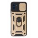 Newface Samsung Galaxy A03 Kılıf Pars Lens Yüzüklü Silikon - Gold Newface Samsung Galaxy A03 Kılıf Pars Lens Yüzüklü Silikon - Gold