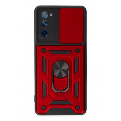 Newface Samsung Galaxy S20 FE Kılıf Pars Lens Yüzüklü Silikon - Kırmızı Newface Samsung Galaxy S20 FE Kılıf Pars Lens Yüzüklü Silikon - Kırmızı