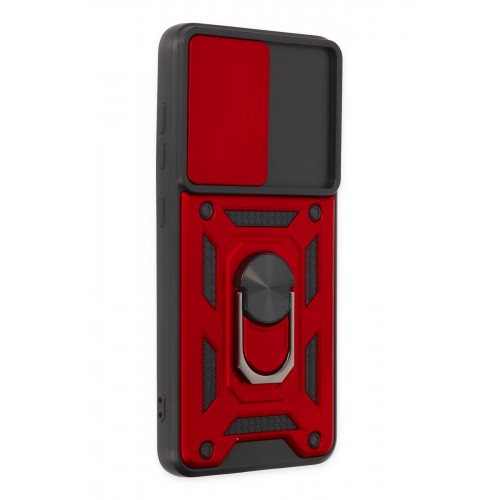 Newface Samsung Galaxy S21 FE Kılıf Pars Lens Yüzüklü Silikon - Kırmızı Newface Samsung Galaxy S21 FE Kılıf Pars Lens Yüzüklü Silikon - Kırmızı