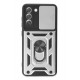 Newface Samsung Galaxy S21 FE Kılıf Pars Lens Yüzüklü Silikon - Gümüş Newface Samsung Galaxy S21 FE Kılıf Pars Lens Yüzüklü Silikon - Gümüş